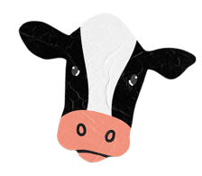 Cow Sticker