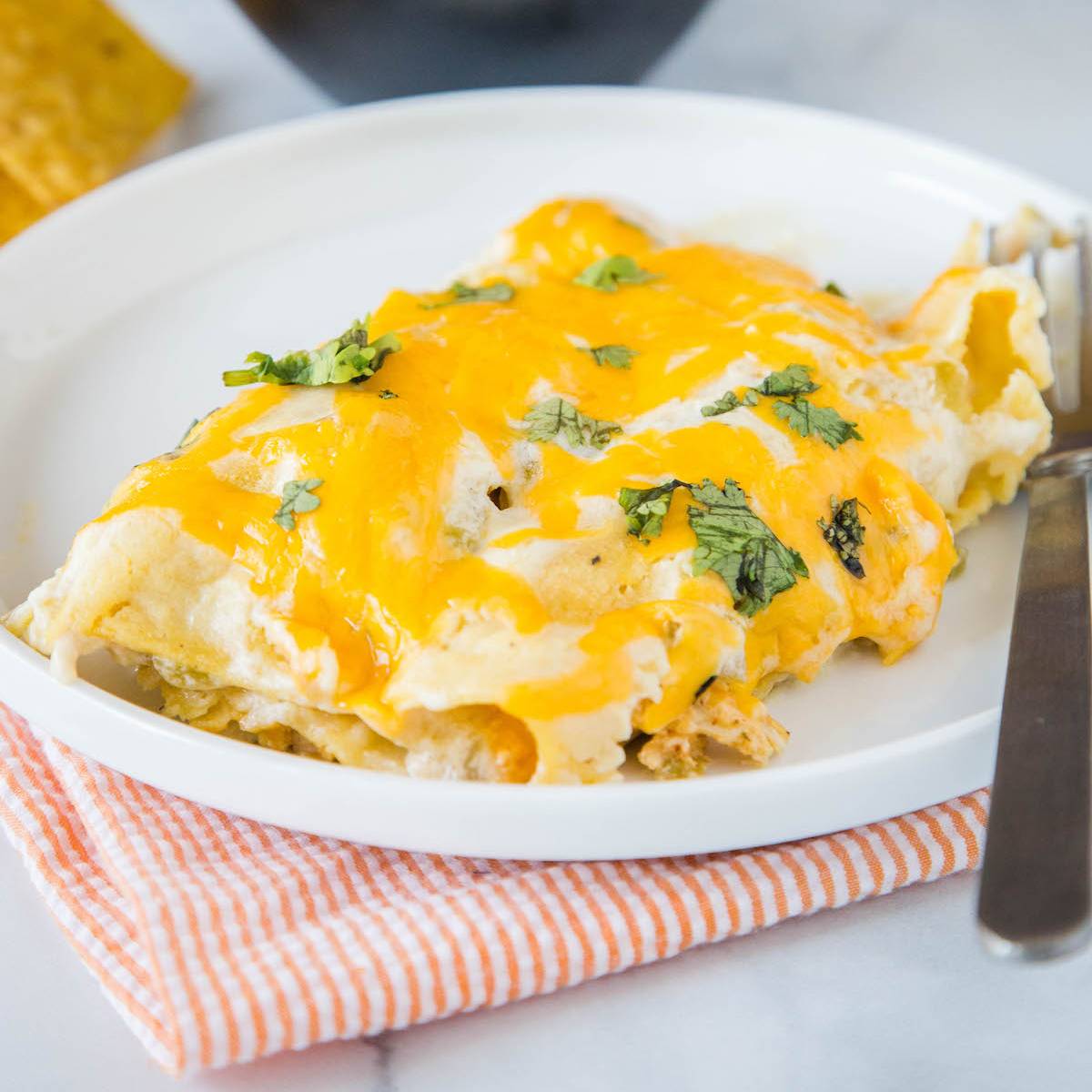 White Chicken Enchiladas