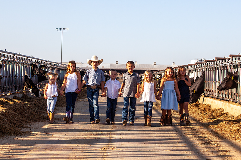 The next generation walks the feed lane