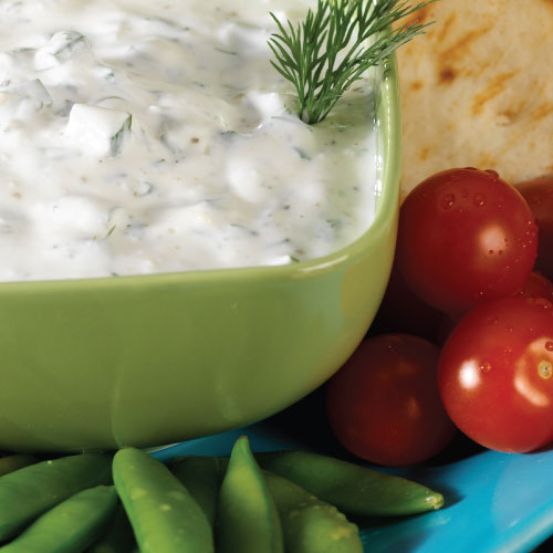 Veggie tray with dip