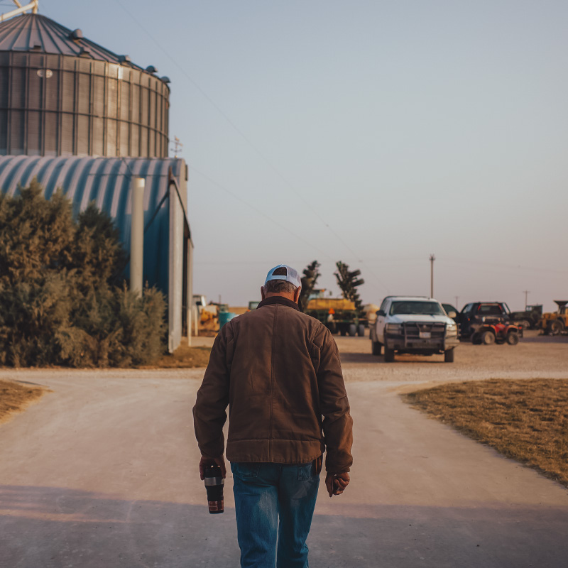 Man on farm