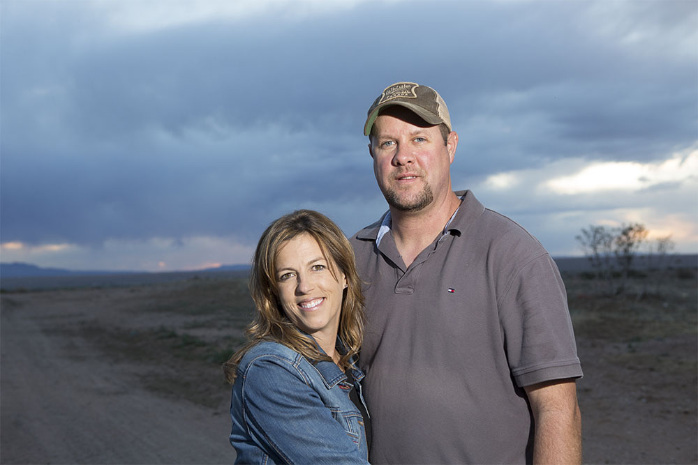 Susie and Dale Jones pose for a photograph.